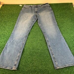 Members Mark Jeans Straight Fit Premium Denim Pants Stretch Blue Mens 36x34" NWT